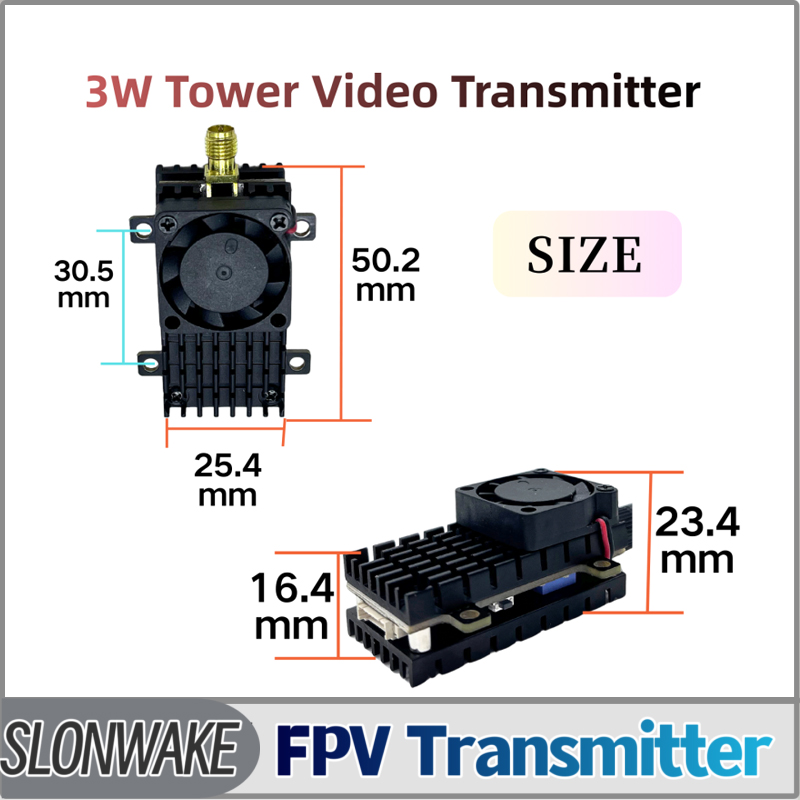 Fpv Drone Frame - SLONWAKE 5.8G 3000mW محاكاة VTX FPV