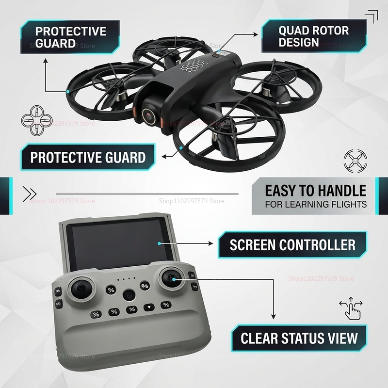 طائرة بدون طيار M5 ميني جديدة  - مراجعة Fpv Drone Charger وسعره
