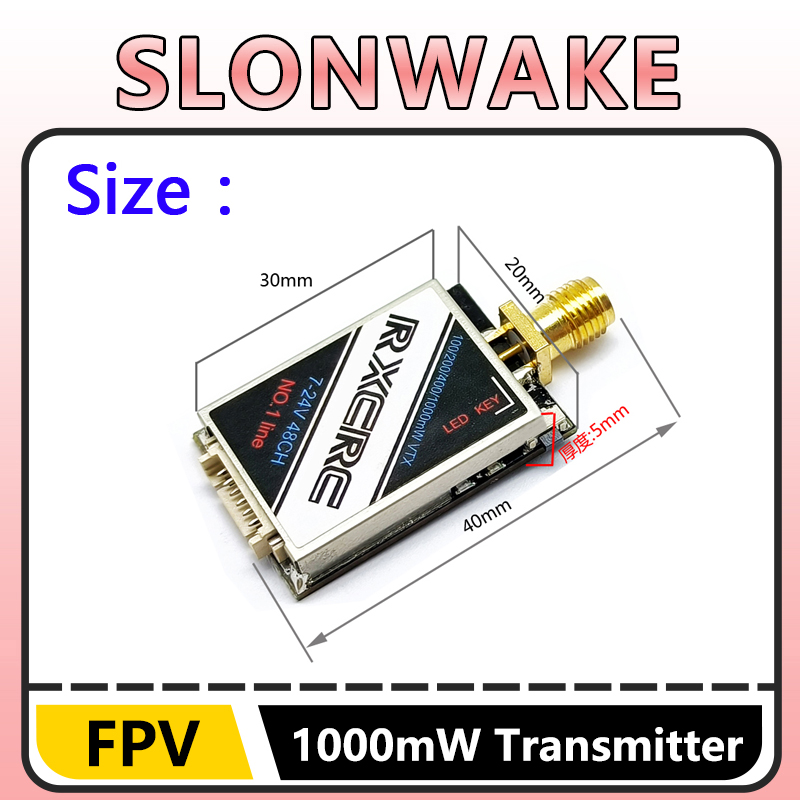 جهاز إرسال فيديو SLONWAKE 5.8G - مراجعة Fpv Drone Camera وسعره