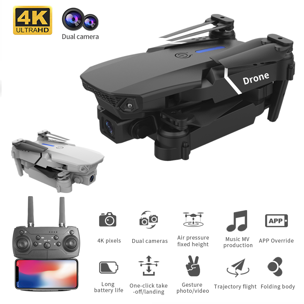 طائرة بدون طيار E88 4K صغيرة ا - مراجعة Eachine Drone E58 وسعره