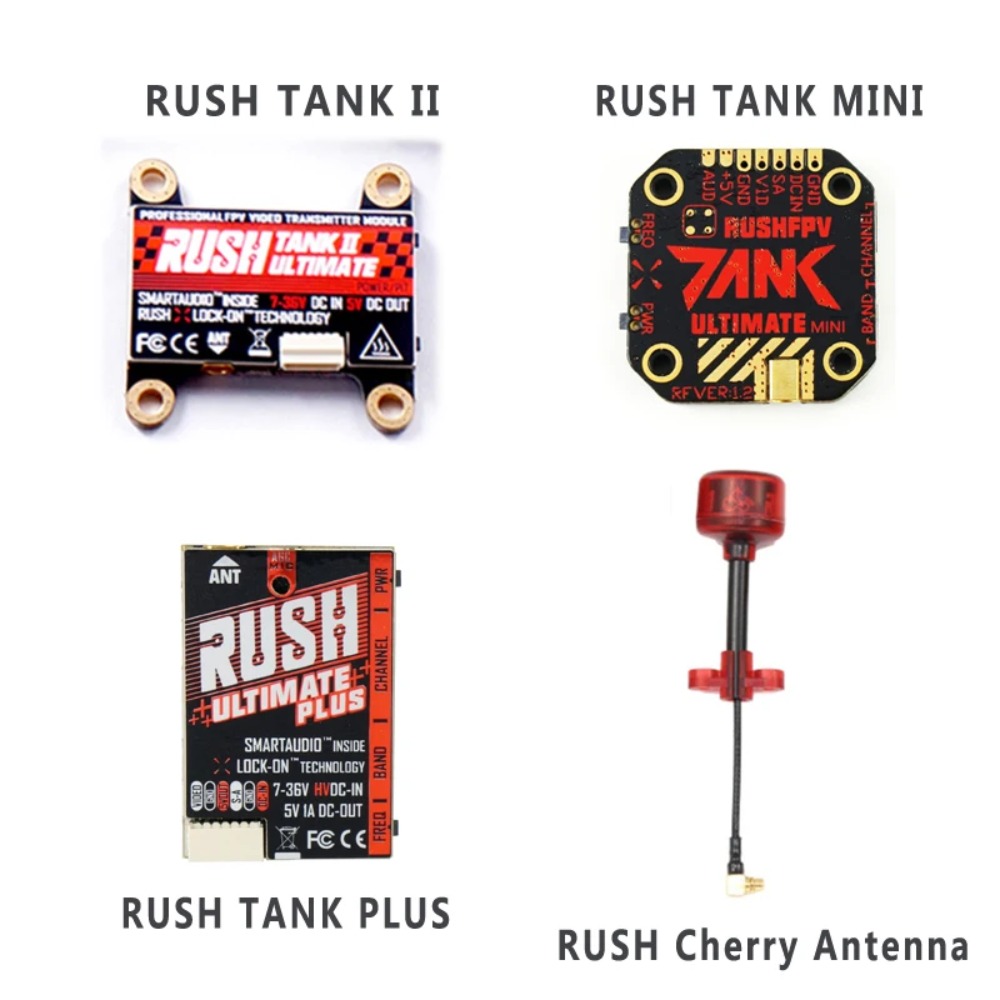 جهاز إرسال الفيديو RUSH TANK U - مراجعة Fpv Drone Frame وسعره