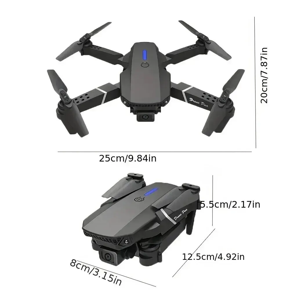 2024 E88Pro RC الطائرة بدون طي - مراجعة Eachine Drone E58 وسعره