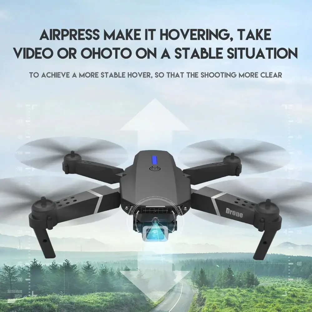 2024 E88Pro RC الطائرة بدون طي - مراجعة Eachine Drone E58 وسعره